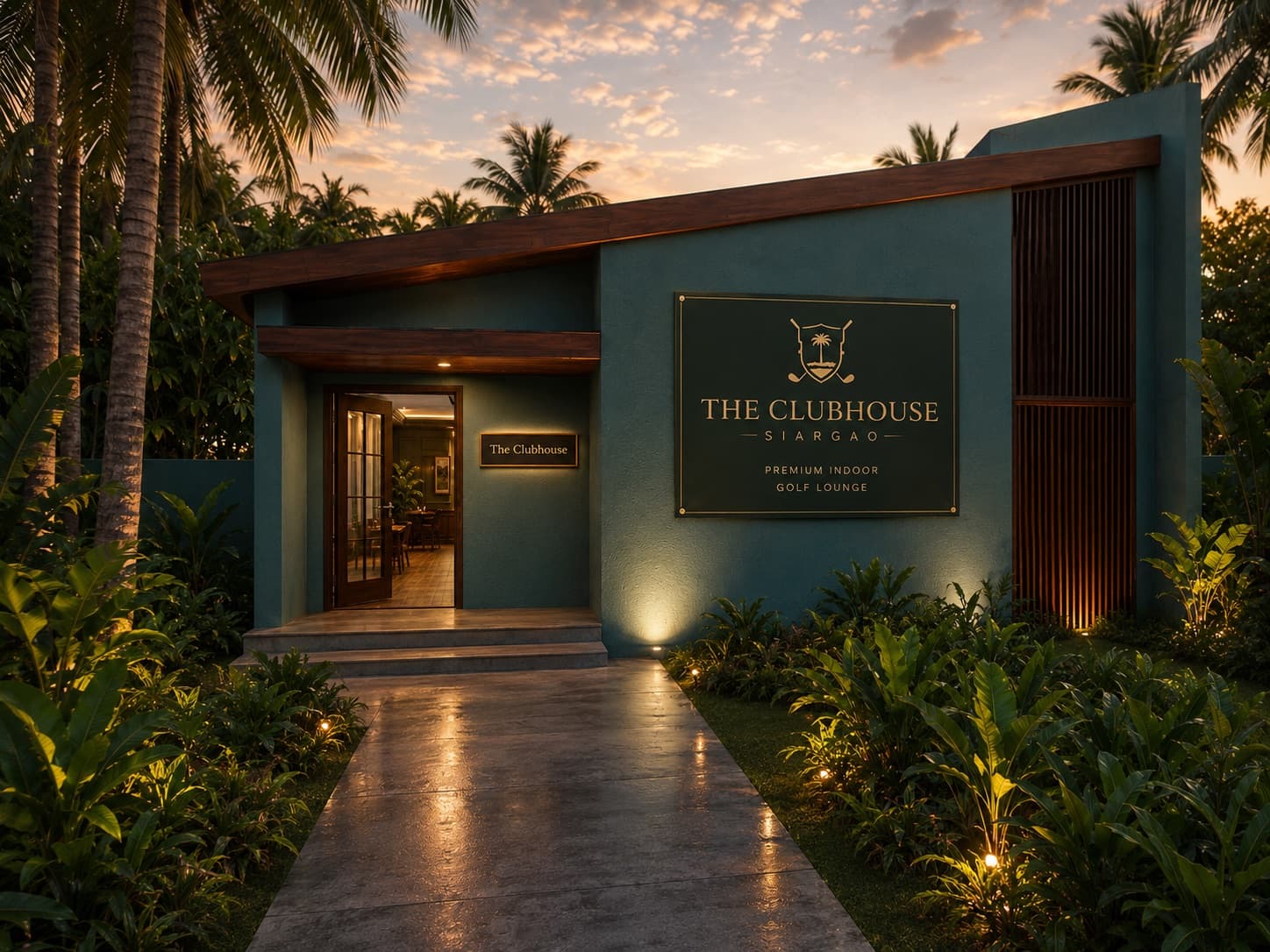 Outdoor entrance of The Clubhouse Siargao in General Luna